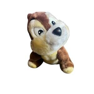 Disneyland Walt Disney‎ World Chip n Dale Plush Chipmunk Vintage 80s Brown 8"